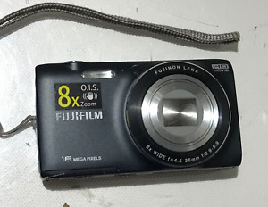 Fujifilm FinePix JZ Series JZ250 16.0MP Digital Black Camera W/Battery& SD Card