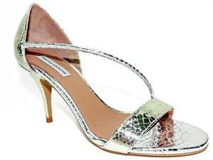 Tabitha Simmons Women's Nile Light Gold Python Sandals Size US 9 - IT 39.5 B - Picture 1 of 6