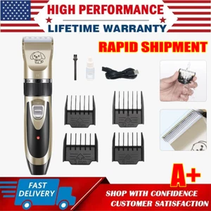 Pet Dog Cat Clippers Grooming Hair Trimmer Groomer Shaver Razor Quiet Clipper - Picture 1 of 11
