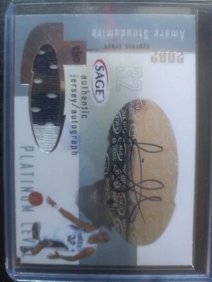 Camiseta Amare Stoudemire Sage auto 8/10 autógrafo Foto 1 de 2