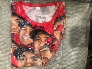 Shohei Ohtani Faces Photo T Shirt MLB Angels SGA Promo Giveaway Size XL NIB - Picture 1 of 3