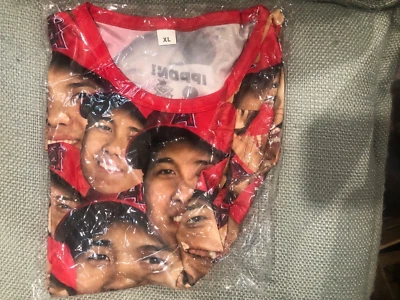 Shohei Ohtani Faces Photo T Shirt MLB Angels SGA Promo Giveaway Size XL NIB - Image 1 of 3
