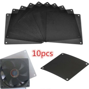 10pcs PVC PC Cooler Fan Dust Filter Dustproof Case Cover Computer Mesh 120mm - Picture 1 of 12