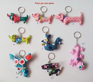 Fabric Animal Charm Keychains: Unique Accessories for Animal Lovers No.3 - Picture 1 of 16