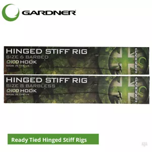 Gardner Tackle Ready Tied Hinged Stiff Rigs - Carp Pop Up Rig Coarse Fishing - Picture 1 of 6