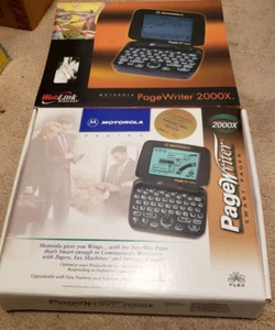 NEW MOTOROLA PAGE WRITER 2000X TWO WAY SMART PAGER PAGEWRITER UNUSED - Photo 1/8