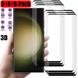 For Samsung Galaxy S23+ S23 Ultra S24 Full Cover Tempered Glass Screen Protector - Picture 1 of 15