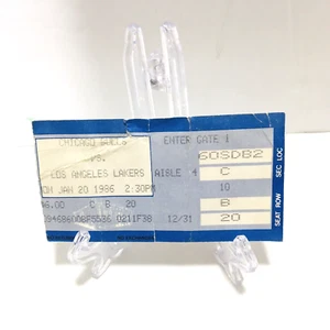 1986 CHICAGO BULLS VS L.A. LAKERS NBA TICKET STUB MICHAEL JORDAN MAGIC KAREEM - Picture 1 of 2