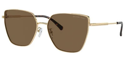 Michael Kors Fuji Women's Light Gold Square Cat Eye Sunglasses MK1143D 101473 61 - Image 1 of 4