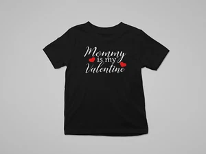 Youth Toddler Mommy is my Valentine Shirt Valentine's Day Gift For Mom Mama - Picture 1 of 8