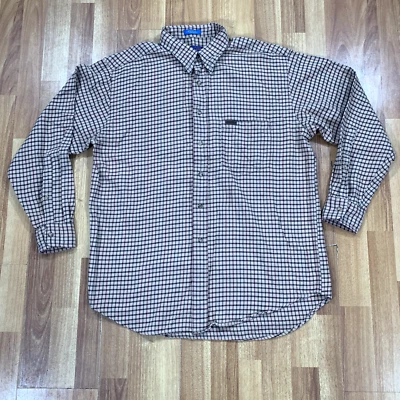 Pendleton Shirt Mens Large L Beige Green Blue Stripes Long Sleeve Button Down - Image 1 of 4