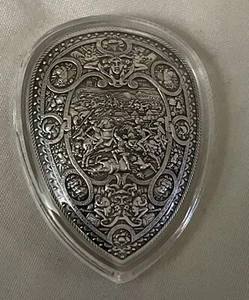 1/2oz Silver Shield of King Henry II of France - Picture 1 of 3