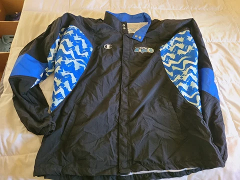Champion Shaq Shaquille O'Neal Authentic Orlando Magic warmup jacket 56 vintage Cover
