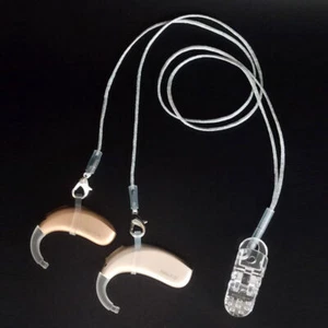 Hearing Aid Anti-Lost Lanyard Safety Behind The Ear Aids Clip Rope Protector - Picture 1 of 16