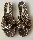 Veronica Beard Womens Etra Leopard Print Knot Flat Sandals Size 8M