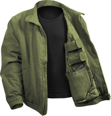 Chaqueta militar acolchada oculta Olive Drab Foto 1 de 2