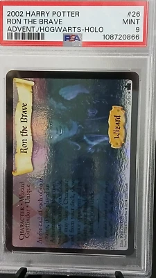 Harry Potter TCG Adventures At Hogwarts Ron The Brave Holo #26/80 PSA 9 - Image 1 of 4
