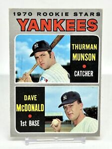 1970 Topps Thurman Munson Dave McDonald 1970 Rookie Stars RC #189 Yankees