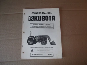 Kubota M1840A M1850 M1860A Lader Betriebsanleitung - Bild 1 von 1
