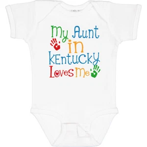 Inktastic My Aunt In Kentucky Loves Me Baby Bodysuit Childs Girl Boy Travel Cute - Picture 1 of 7