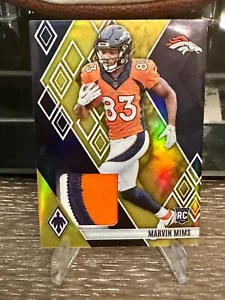 2023 Panini Phoenix Gold RC PATCH 11/50 Marvin Mims #RME-MIMS - Picture 1 of 2