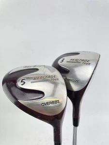 MacGregor Fairway Wood Set 3+5 Woods Regular Steel /Right /New Grips /20123 - Picture 1 of 20