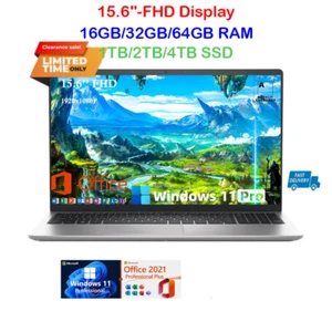 2024 Dell Inspiron 15 Laptop 10-Core-i7-1355U UpTo 64GB&4TB,Win11Pro+Office 2021 - Picture 1 of 8