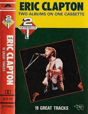 Eric Clapton ‎19 Great Tracks CASSETTE ALBUM ROCK Blues Rock, Soft Rock 2 ON ONE - Image 1 of 4