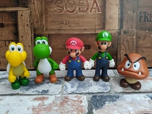 Super Mario Bros Mario Luigi Yoshi Koopa Troopa Goomba PVC Figure Bundle - Picture 1 of 14