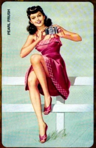 G 1302 C&c 3347 Phonecard New Magnetized Pin Up Pearl Frush - Picture 1 of 2
