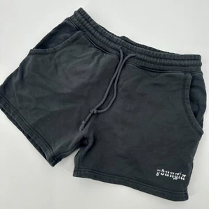 Young LA Sweat Shorts Womens Large Gray Activewear Pockets Drawstring Waistband - Picture 1 of 8