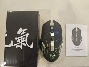 Wireless Gaming Mouse PC Rechargeable LED Light USB Computer Laptop Silent Mice - Picture 1 of 6