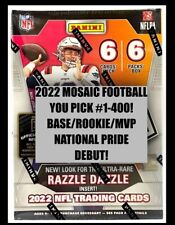 2022 Panini Mosaic NFL Football Base #1-400 RC/National Pride You Pick/Choose!