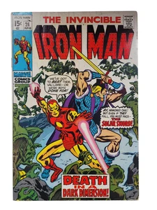 Iron Man 26 Marvel Comics 1970 ¡La espada solar! Vintage Raw 3.0 / 3.5 Edad de Bronce - Imagen 1 de 24