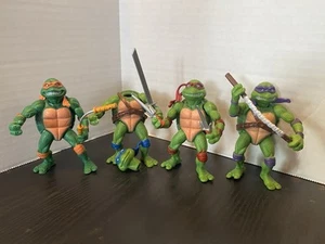 Vintage TMNT Teenage Mutant Ninja Turtles Movie Star Knock Off Bootleg Lot Of 4 - Picture 1 of 19