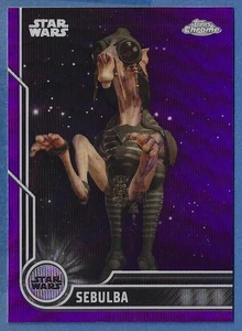 2023 Topps Chrome Star Wars Purple Wave Parallel Card #62 Sebulba Pack Fresh  - Picture 1 of 2
