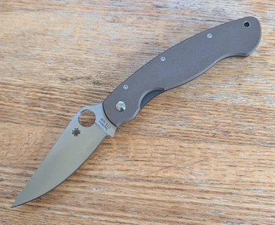 Spyderco Military C36GPBNXHP, CTS-XHP Blade, Brown G10, Sprint Run, New In Box - Image 1 of 4