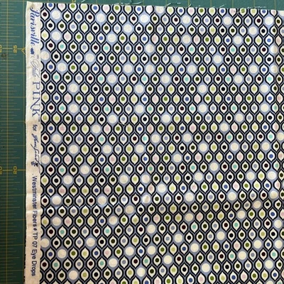  Tula Pink fabric RARE OOP 2010 Parisville Eye Drops -Mist- 16" X WOF - Image 1 of 3