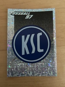 Panini Fussball 97 - Nr. 157 - Glitzerwappen Karlsruher SC - Bild 1 von 2