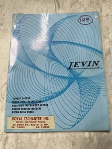 Original LEVIN Catalog, Lathes, Micro-Drill Machines, And Radius Turning Machine - Picture 1 of 4