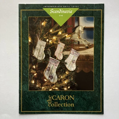 The Caron Collection Scandinavia Leaflet #8146 Ornament Needlework Patterns 1995 - Image 1 of 2