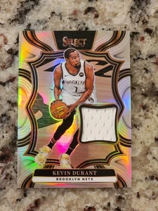 2024-25 Select Kevin Durant Silver Nets Throwback Game Used Patch TM-DUR - Bild 1 von 2
