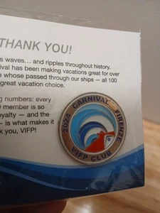 Karneval Firenze 2024 Inaugural Year Schiff VIFP Club Platinum Pin NEU - Bild 1 von 5