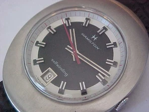 HAMILTON AUTOMATIC Watch 820003-3 Dateline 1972 Quick Set Excellent Wristwatch - Picture 1 of 17