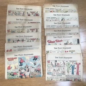 Sunday Funnies Post-Standard Newspaper  Syracuse Lot 1930’s - Picture 1 of 1