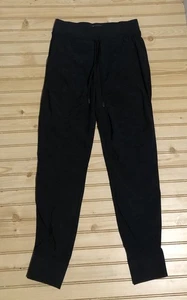 Pantalón Jogger Athleta Negro Costura Acanalada Ligero Tiro Medio Attitude Para Mujer 4 - Imagen 1 de 10