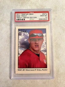 2011 Mike Trout Tristar RC /300 Limited Edition: #MT2 Rookie 🔥 PSA 10 GEM MINT - Picture 1 of 2