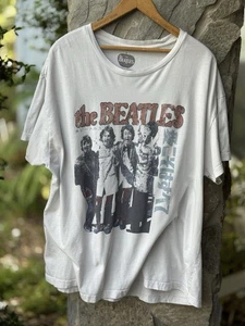T-shirt The Beatles taglia L/XL bianca musica retrò promo - Foto 1 di 6