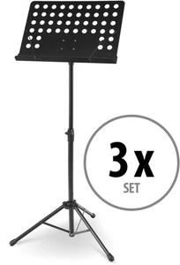 Set 3x Leggio Supporte Musicale per Spartiti Forte Regolabile Altezza 63-115cm - Foto 1 di 9