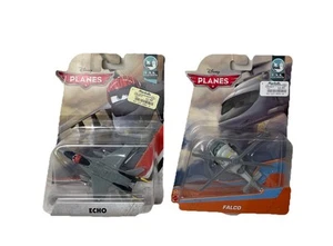 Lot x2 Mattel Disney Planes ECHO & FALCO U.S.S. Flysenhower Corsair diecast - Picture 1 of 13